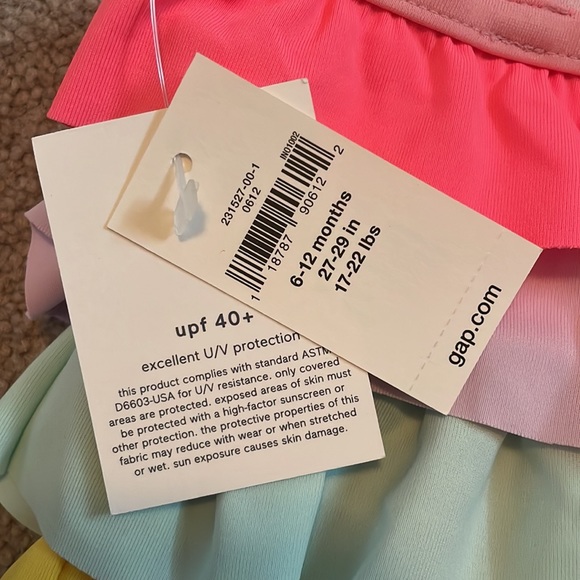 Ruffled Baby Girl Bathing Suit - Picture 3 of 3